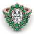 Glamorous Oval Diamond Bridal Set - Emily No. 17