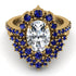 Glamorous Oval Diamond Bridal Set - Emily No. 61 image 2