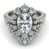 Glamorous Oval Diamond Bridal Set - Emily No. 3
