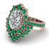 Glamorous Oval Diamond Bridal Set - Emily No. 17