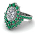 Glamorous Oval Diamond Bridal Set - Emily No. 18 image 3