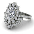 Glamorous Oval Diamond Bridal Set - Emily No. 3
