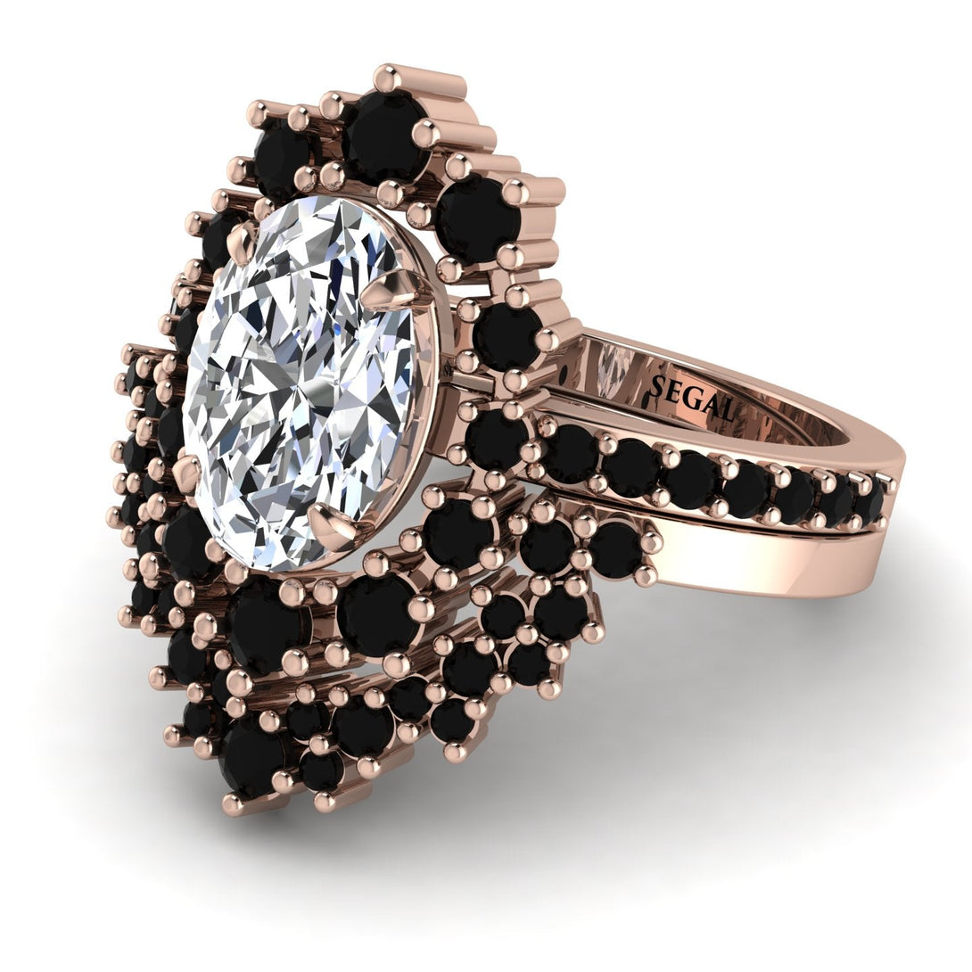 Glamorous Oval Diamond Bridal Set - Emily No. 32
