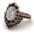 Glamorous Oval Diamond Bridal Set - Emily No. 32 image 3