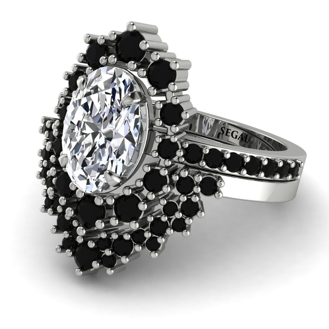 Glamorous Oval Diamond Bridal Set - Emily No. 33