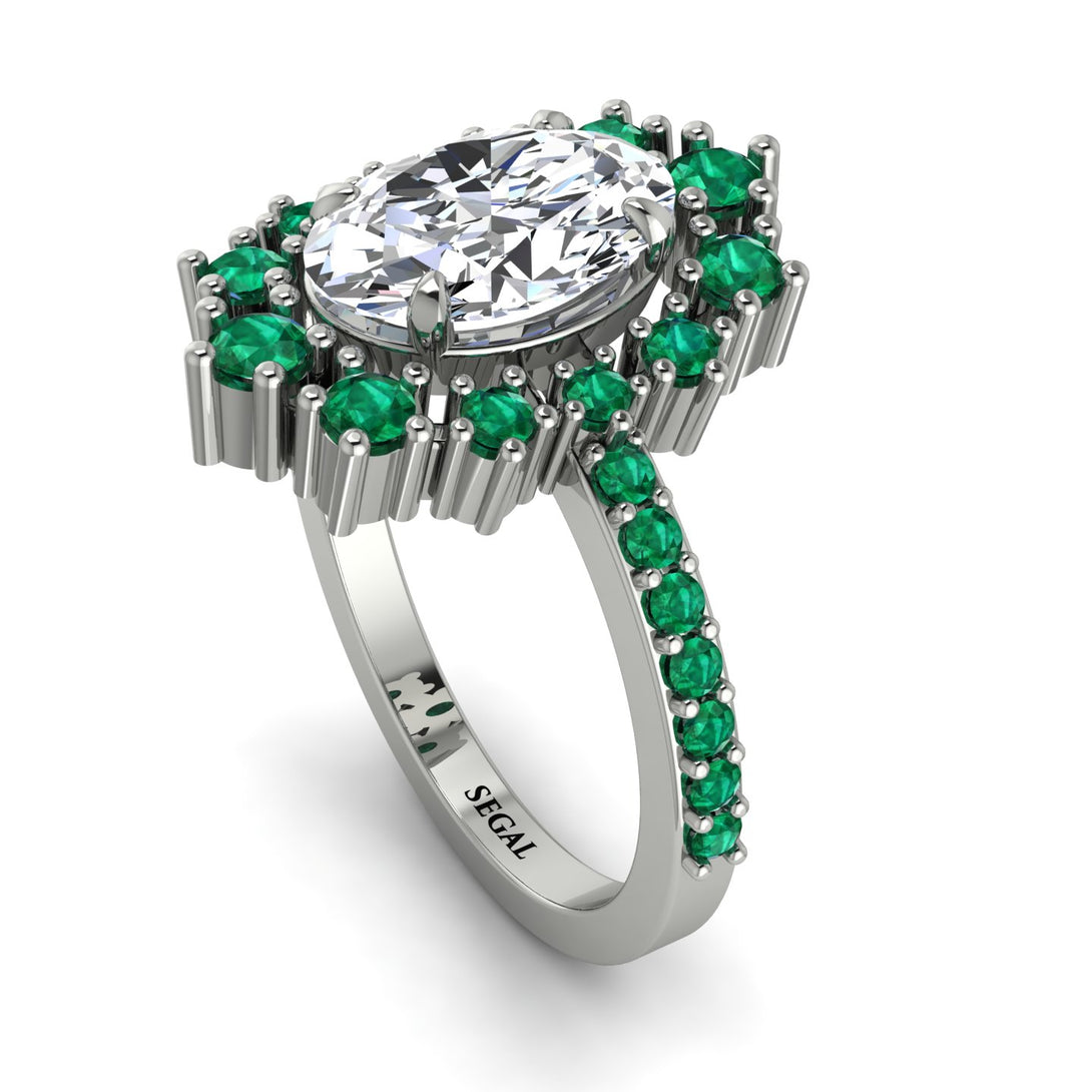Glamorous Oval Diamond Ring - Emily No. 18