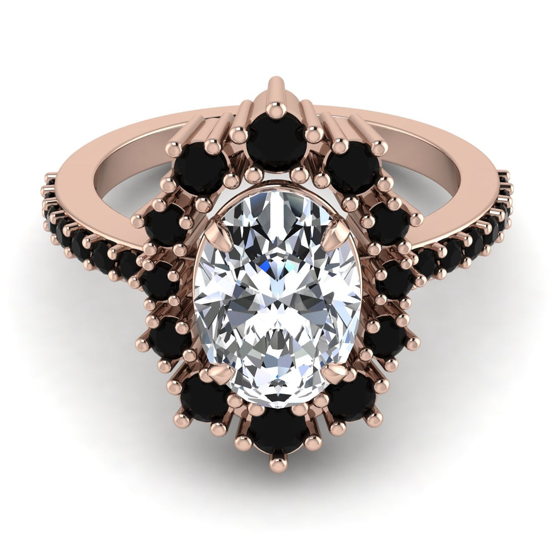 Glamorous Oval Diamond Ring - Emily No. 32