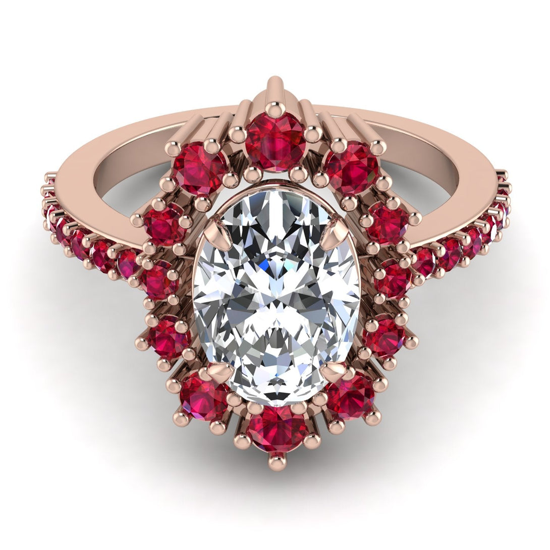 Glamorous Oval Diamond Ring - Emily No. 47