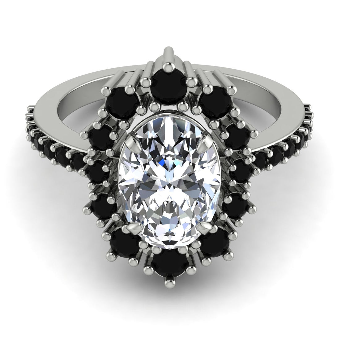 Glamorous Oval Diamond Ring - Emily No. 33