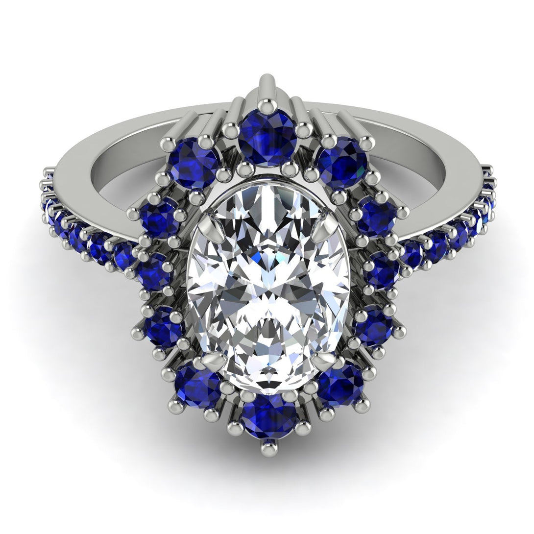 Glamorous Oval Diamond Ring - Emily No. 63
