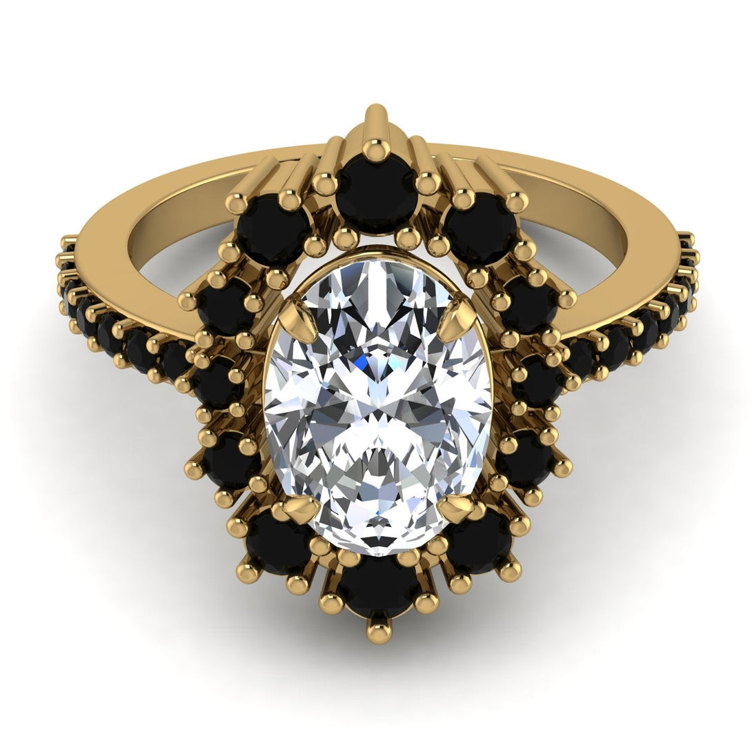Glamorous Oval Diamond Ring - Emily No. 31