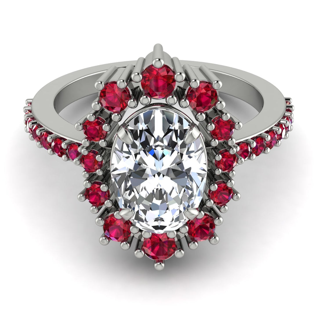 Glamorous Oval Diamond Ring - Emily No. 48