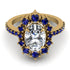 Glamorous Oval Diamond Ring - Emily No. 61