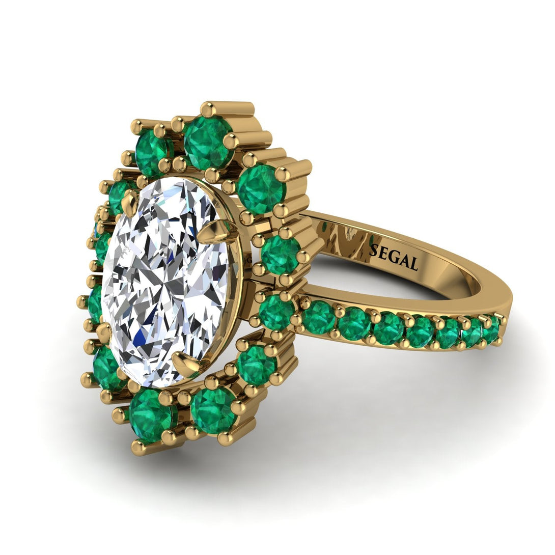 Glamorous Oval Diamond Ring - Emily No. 16