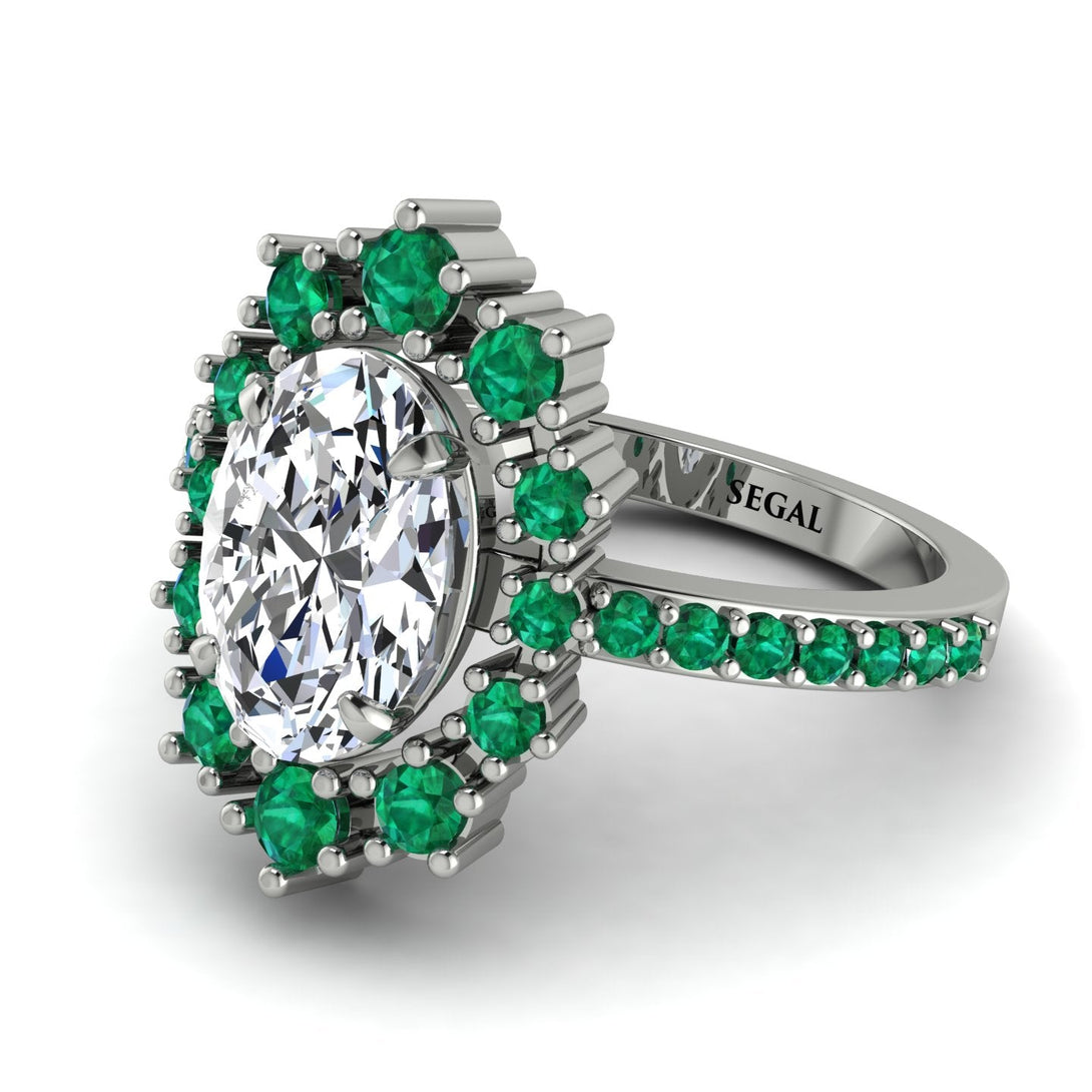 Glamorous Oval Diamond Ring - Emily No. 18