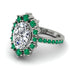 Glamorous Oval Diamond Ring - Emily No. 18
