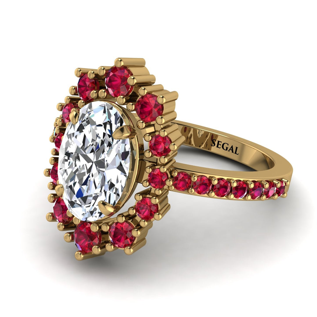 Glamorous Oval Diamond Ring - Emily No. 46
