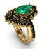 Glamorous Oval Emerald Bridal Set - Emily No. 34