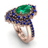 Glamorous Oval Emerald Bridal Set - Emily No. 65 image 1