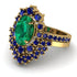 Glamorous Oval Emerald Bridal Set - Emily No. 64