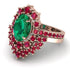 Glamorous Oval Emerald Bridal Set - Emily No. 50 image 3