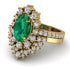 Glamorous Oval Emerald Bridal Set - Emily No. 4 image 3