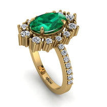 Glamorous Oval Emerald Ring - Emily No. 4 image 1