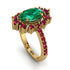 Glamorous Oval Emerald Ring - Emily No. 49 image 1