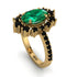 Glamorous Oval Emerald Ring - Emily No. 34