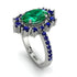 Glamorous Oval Emerald Ring - Emily No. 66