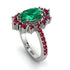 Glamorous Oval Emerald Ring - Emily No. 51