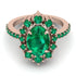 Glamorous Oval Emerald Ring - Emily No. 20