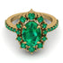 Glamorous Oval Emerald Ring - Emily No. 19 image 2