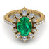 Glamorous Oval Emerald Ring - Emily No. 4