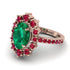 Glamorous Oval Emerald Ring - Emily No. 50