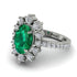 Glamorous Oval Emerald Ring - Emily No. 6