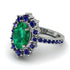 Glamorous Oval Emerald Ring - Emily No. 66