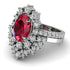 Glamorous Oval Ruby Bridal Set - Emily No. 12 image 3