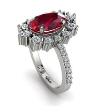 Glamorous Oval Ruby Ring - Emily No. 12 image 1