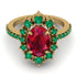 Glamorous Oval Ruby Ring - Emily No. 25 image 2