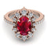 Glamorous Oval Ruby Ring - Emily No. 11 image 2