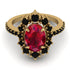 Glamorous Oval Ruby Ring - Emily No. 40