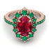 Glamorous Oval Ruby Ring - Emily No. 26