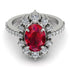 Glamorous Oval Ruby Ring - Emily No. 12