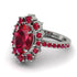 Glamorous Oval Ruby Ring - Emily No. 57