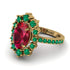 Glamorous Oval Ruby Ring - Emily No. 25