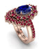 Glamorous Oval Sapphire Bridal Set - Emily No. 59 image 1