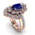 Glamorous Oval Sapphire Bridal Set - Emily No. 14 image 1