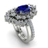 Glamorous Oval Sapphire Bridal Set - Emily No. 15 image 1