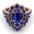 Glamorous Oval Sapphire Bridal Set - Emily No. 74 image 2